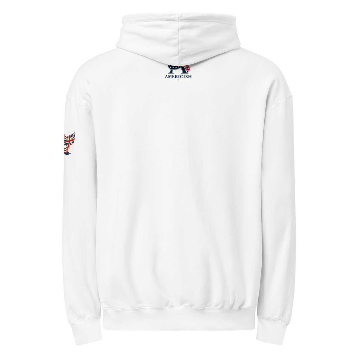 Americish Script Proudly Both Unisex garment-dyed lightweight hoodie | Americish