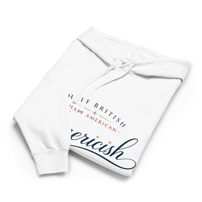 Americish Script Proudly Both Unisex garment-dyed lightweight hoodie | Americish