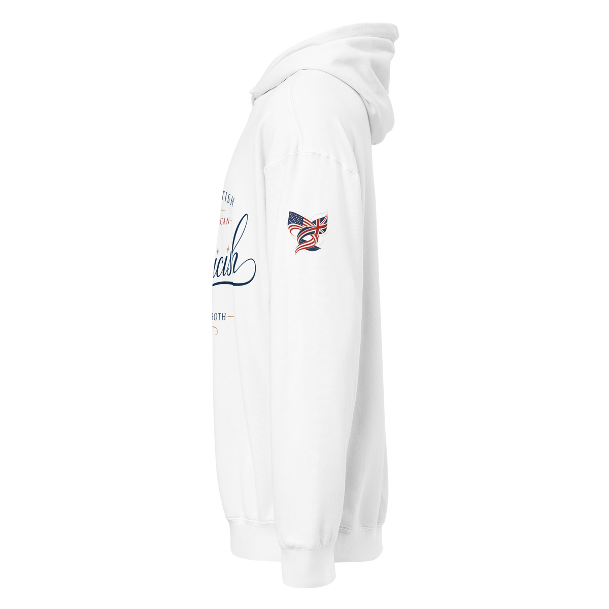 Americish Script Proudly Both Unisex garment-dyed lightweight hoodie | Americish