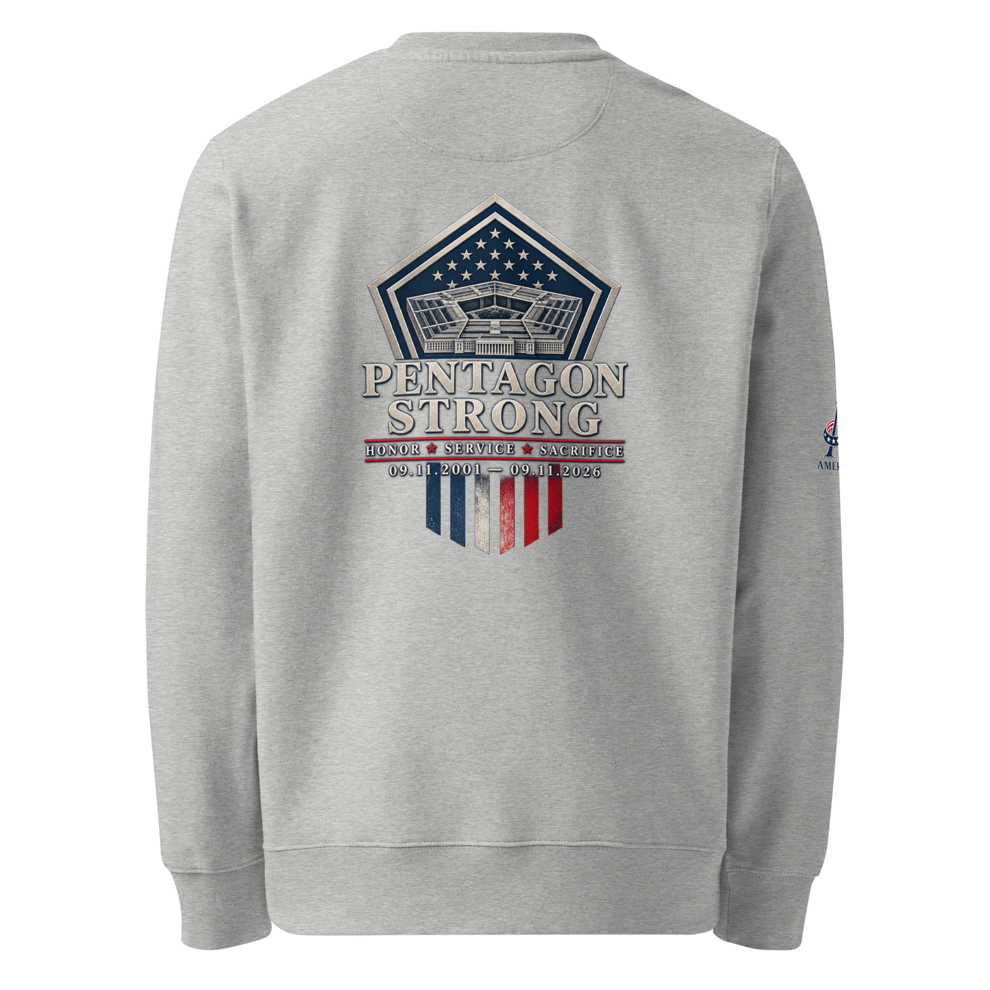 9/11-Pentagon Strong Unisex Organic Lightweight Sweatshirt | Americish