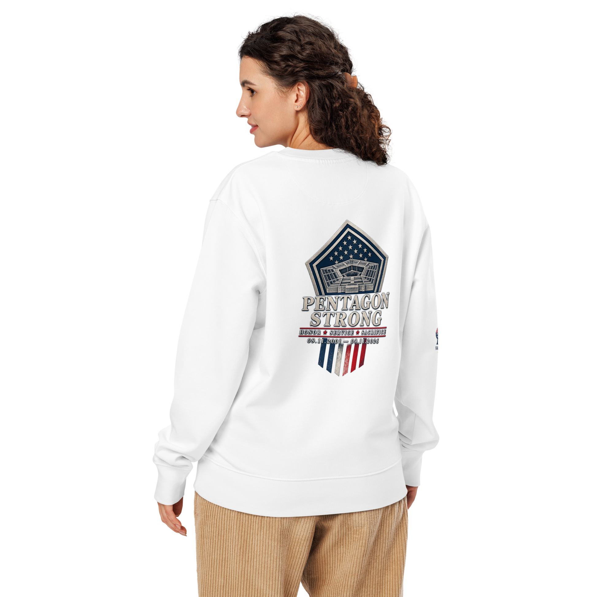 9/11-Pentagon Strong Unisex Organic Lightweight Sweatshirt | Americish