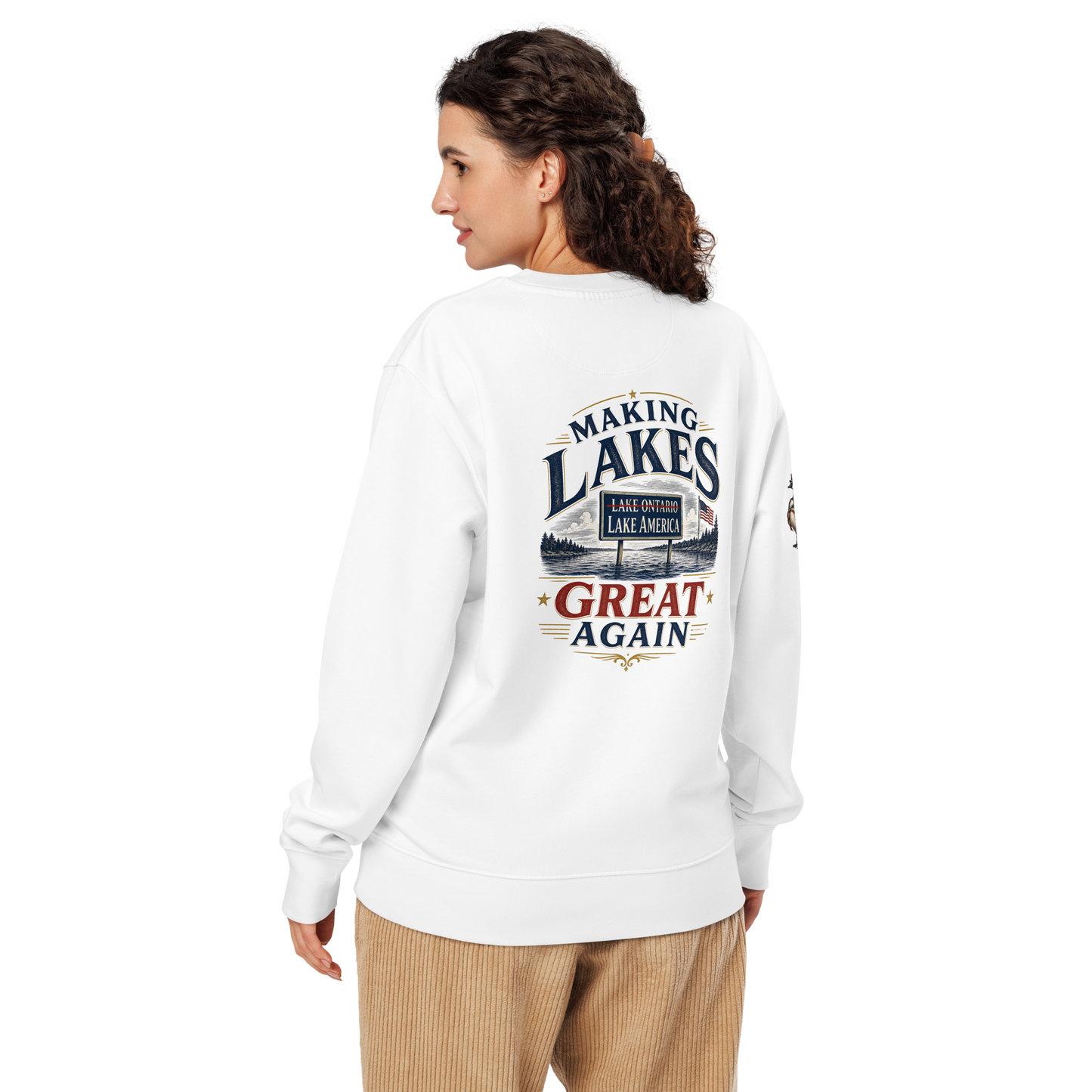 Americish Making Lakes Great Again Unisex Organic Sweatshirt | Americish