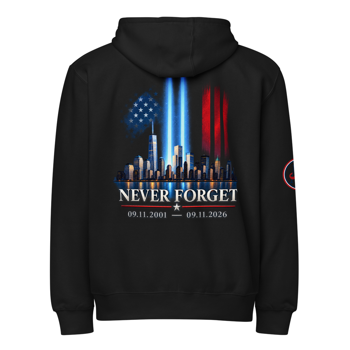 9/11 Never Forget Premium full zip hoodie | Americish