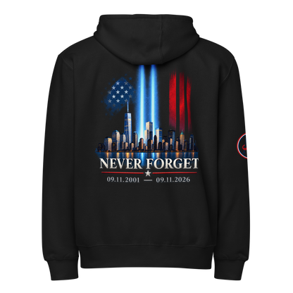 9/11 Never Forget Premium full zip hoodie | Americish