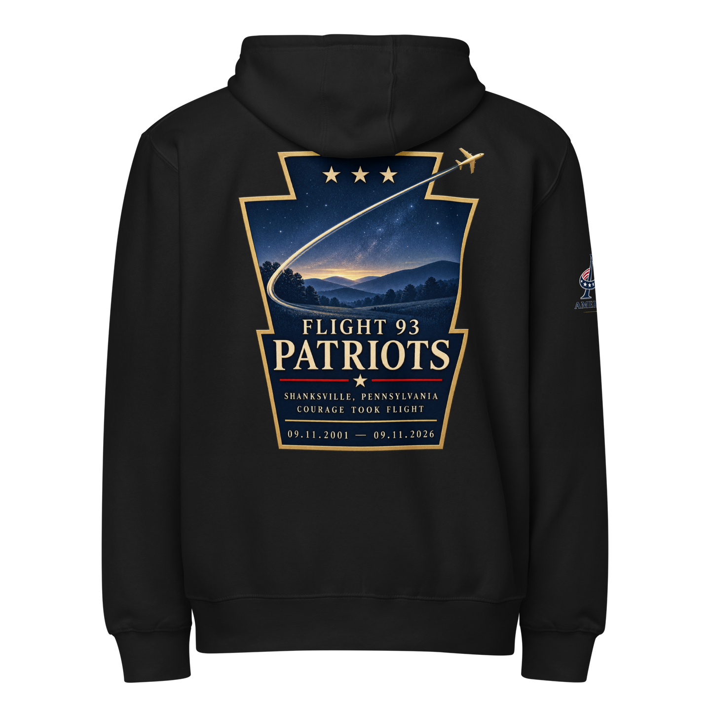 9/11-Flight 93 Patriots Premium full zip hoodie | Americish