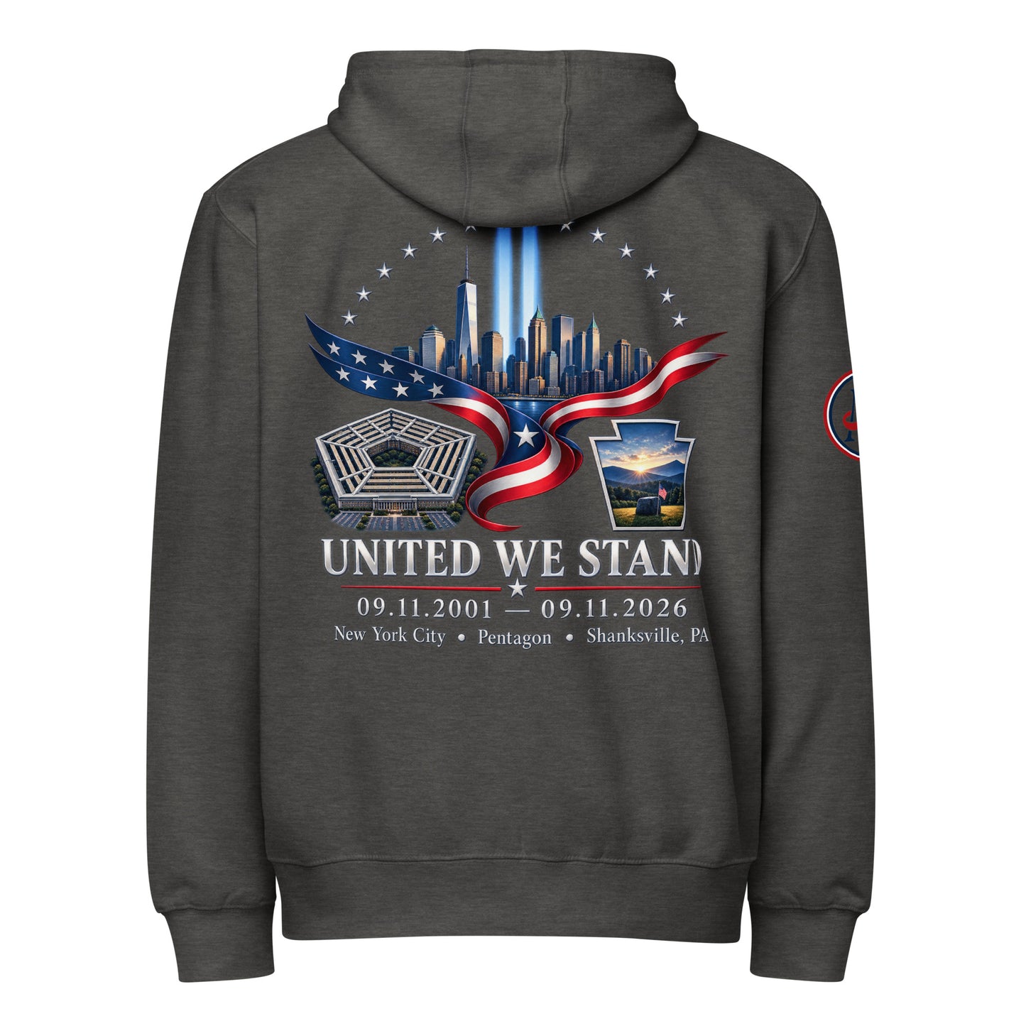 9/11 United We Stand Premium full zip hoodie | Americish