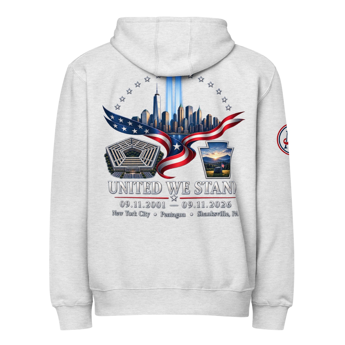 9/11 United We Stand Premium full zip hoodie | Americish