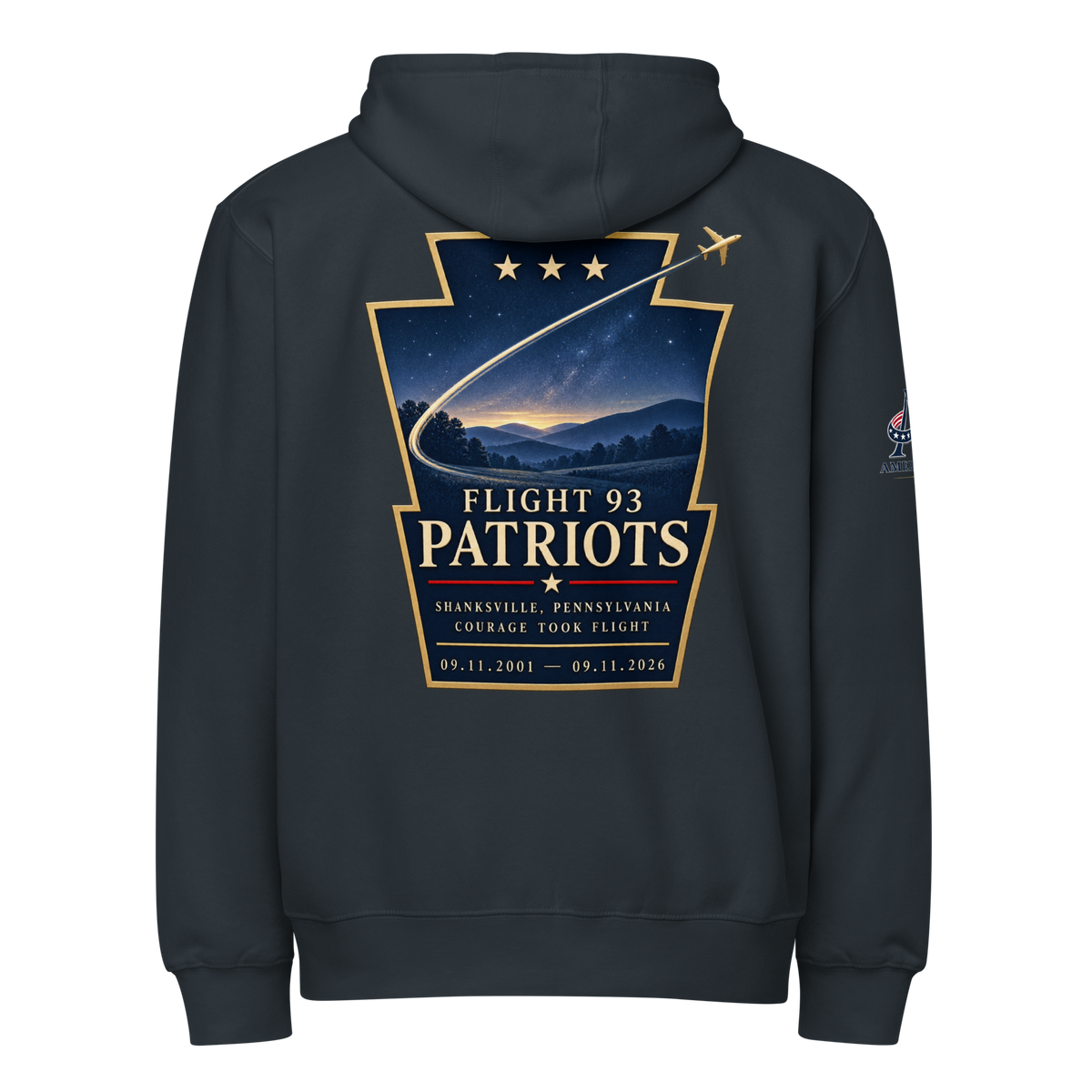 9/11-Flight 93 Patriots Premium full zip hoodie | Americish