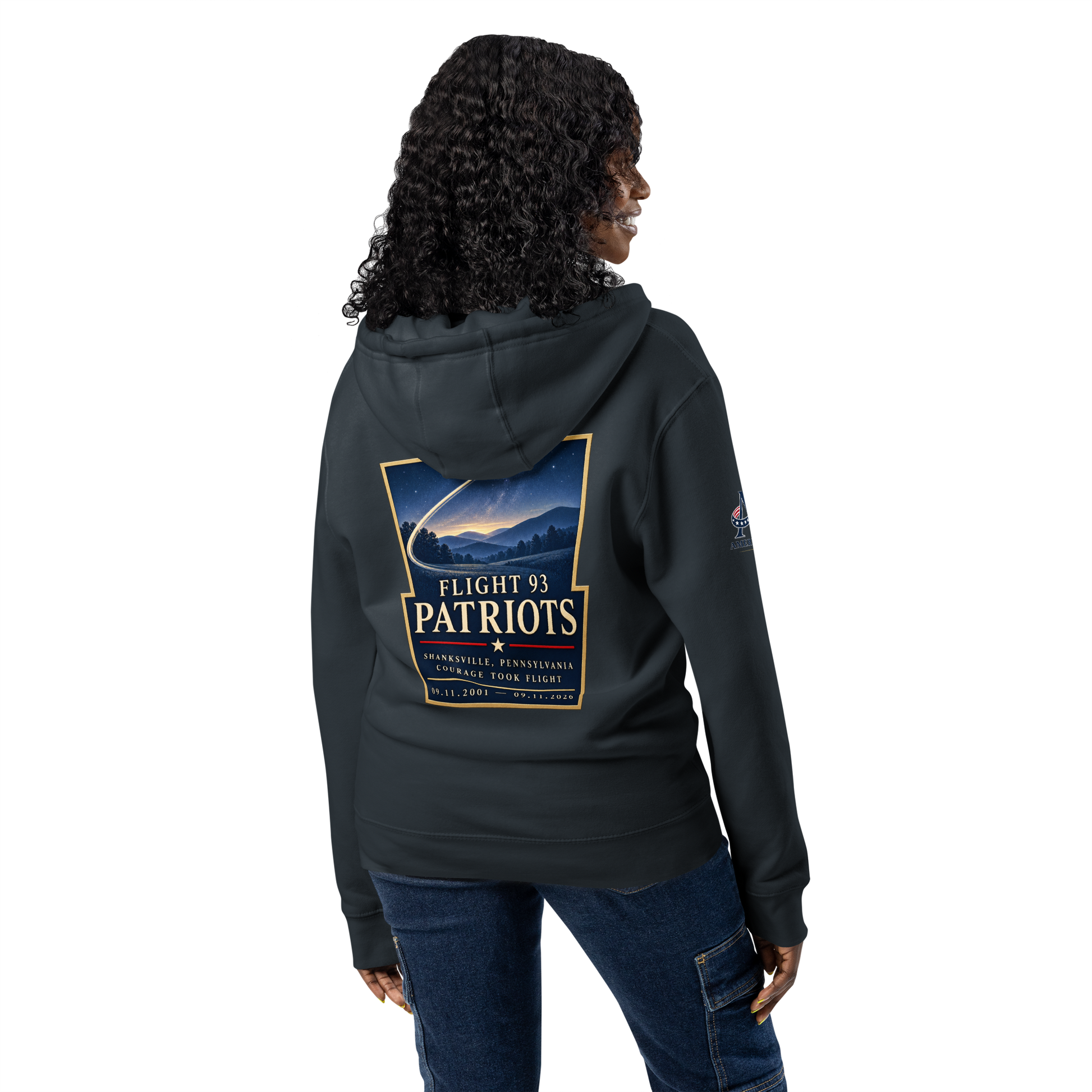 9/11-Flight 93 Patriots Premium full zip hoodie | Americish