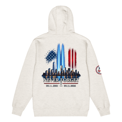 9/11 Never Forget Premium full zip hoodie | Americish