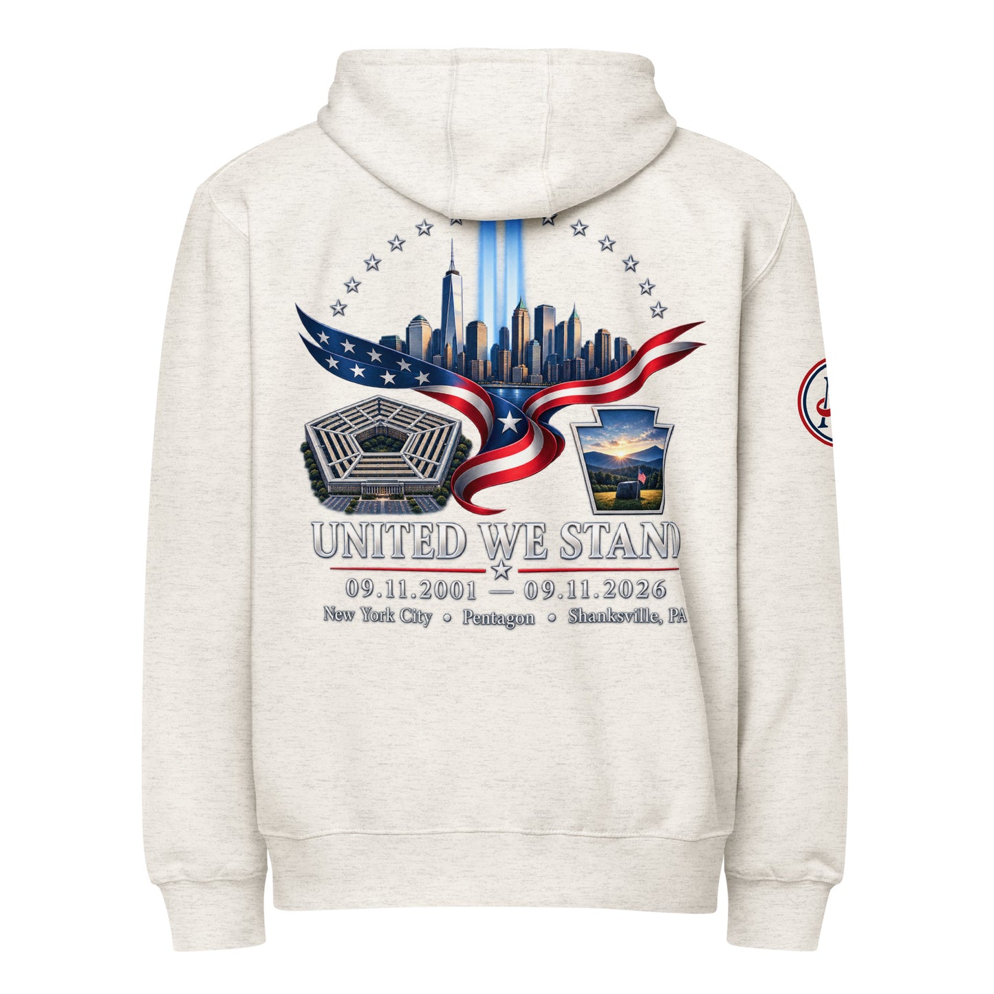 9/11 United We Stand Premium full zip hoodie | Americish