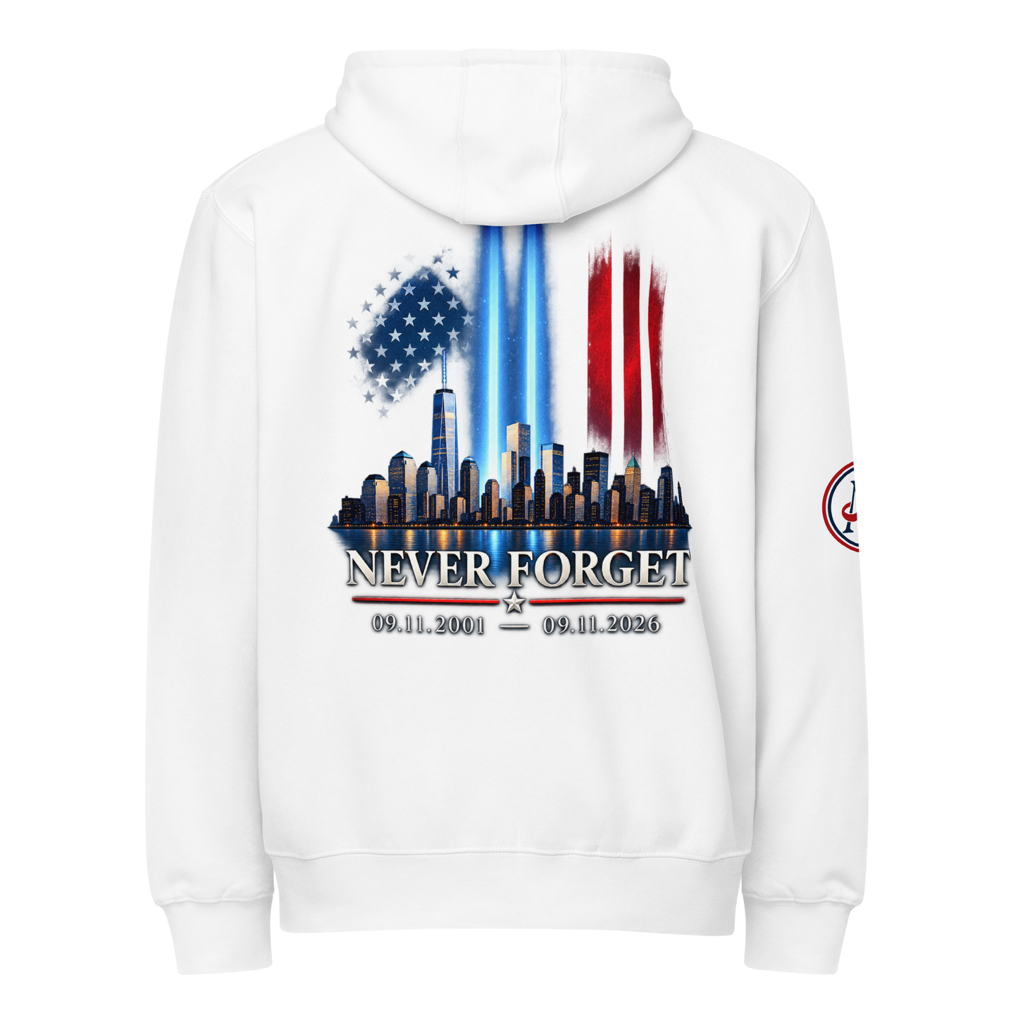 9/11 Never Forget Premium full zip hoodie | Americish
