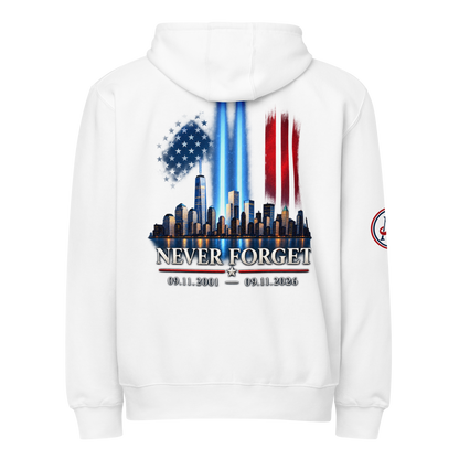 9/11 Never Forget Premium full zip hoodie | Americish