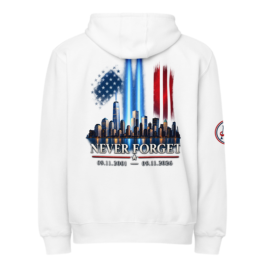 9/11 Never Forget Premium full zip hoodie | Americish