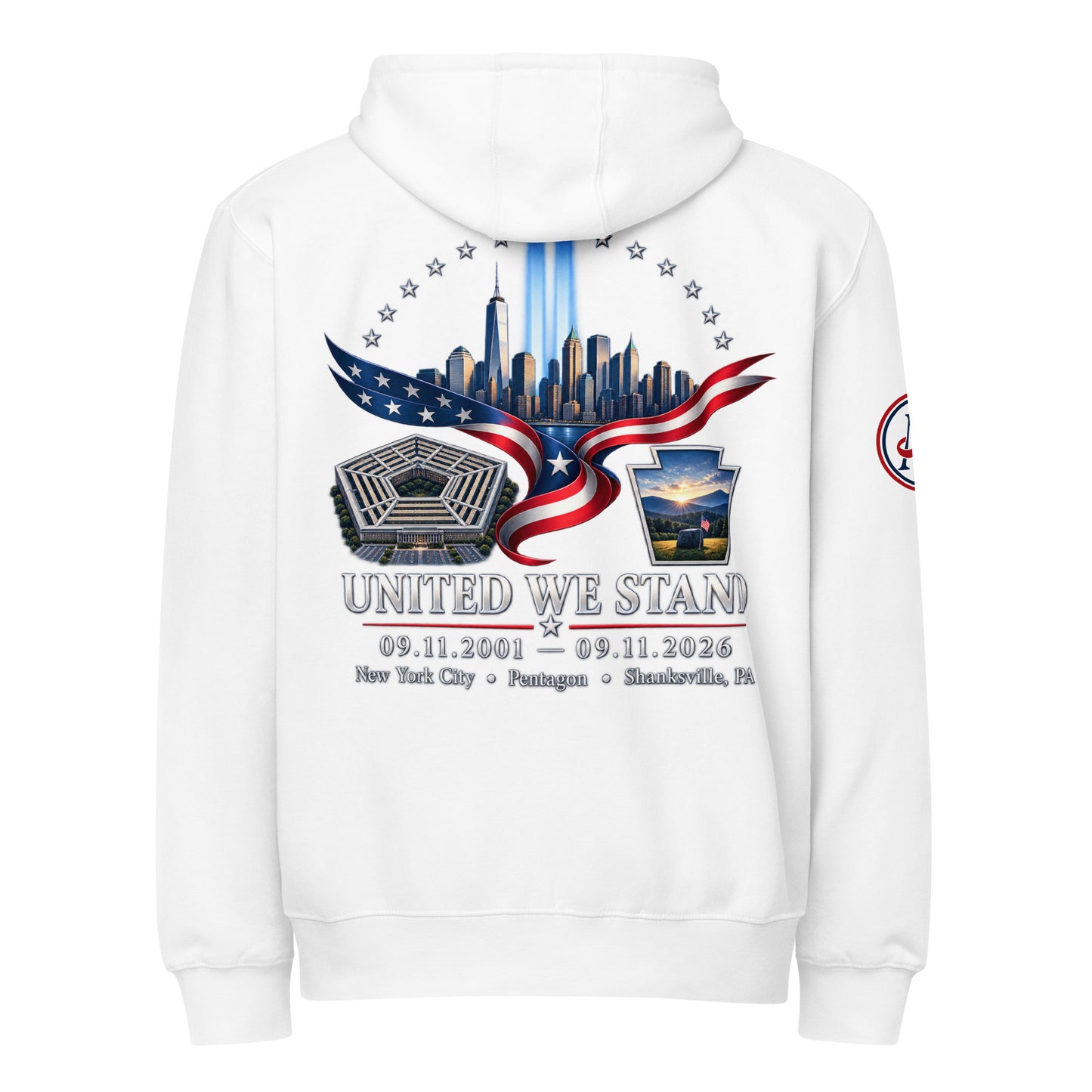 9/11 United We Stand Premium full zip hoodie | Americish