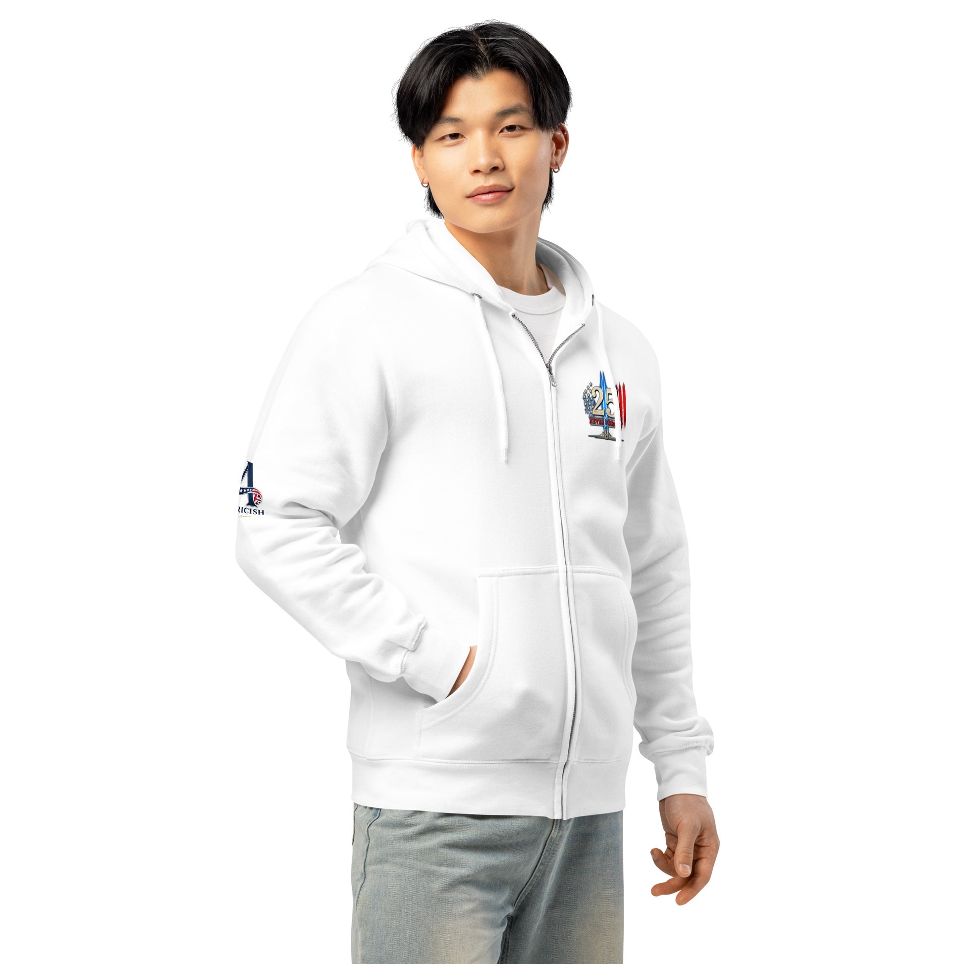 9/11-25th We Remember We Honor Premium Full Zip Hoodie | Americish