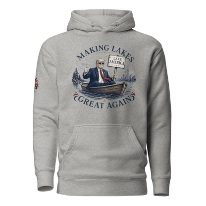 Making Lakes Great Again Trump Boat Unisex Hoodie | Americish