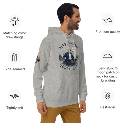 Making Lakes Great Again Trump Boat Unisex Hoodie | Americish