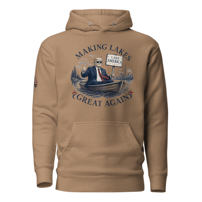 Making Lakes Great Again Trump Boat Unisex Hoodie | Americish