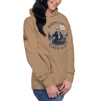 Making Lakes Great Again Trump Boat Unisex Hoodie | Americish