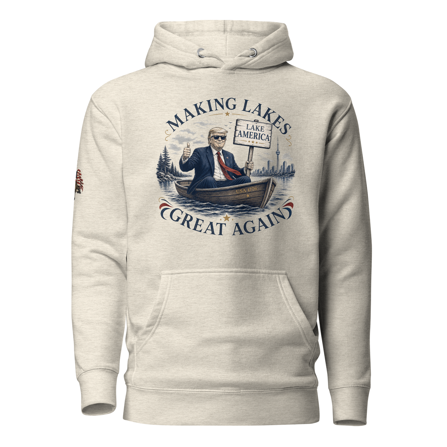 Making Lakes Great Again Trump Boat Unisex Hoodie | Americish