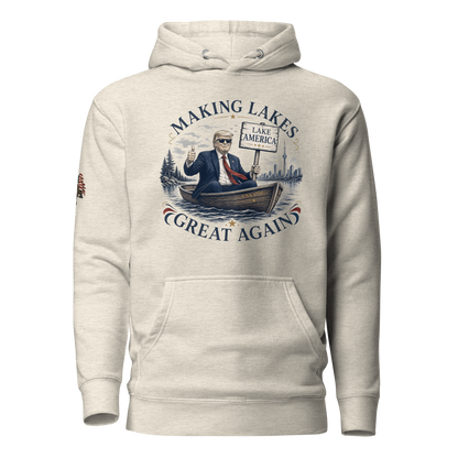 Making Lakes Great Again Trump Boat Unisex Hoodie | Americish