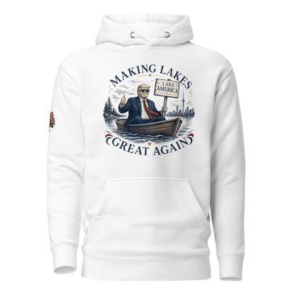 Making Lakes Great Again Trump Boat Unisex Hoodie | Americish