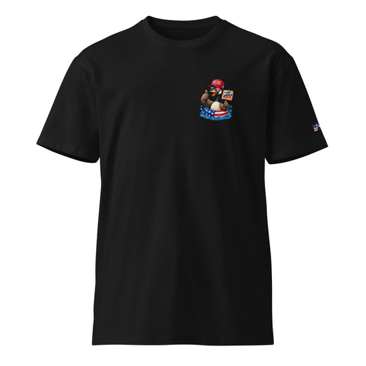 Trump On Jetski Lake America Unisex T-Shirt Premium | Americish