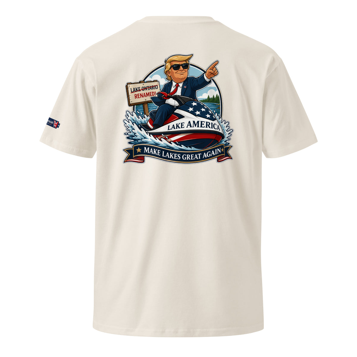 Trump On Jetski Lake America Unisex T-Shirt Premium | Americish