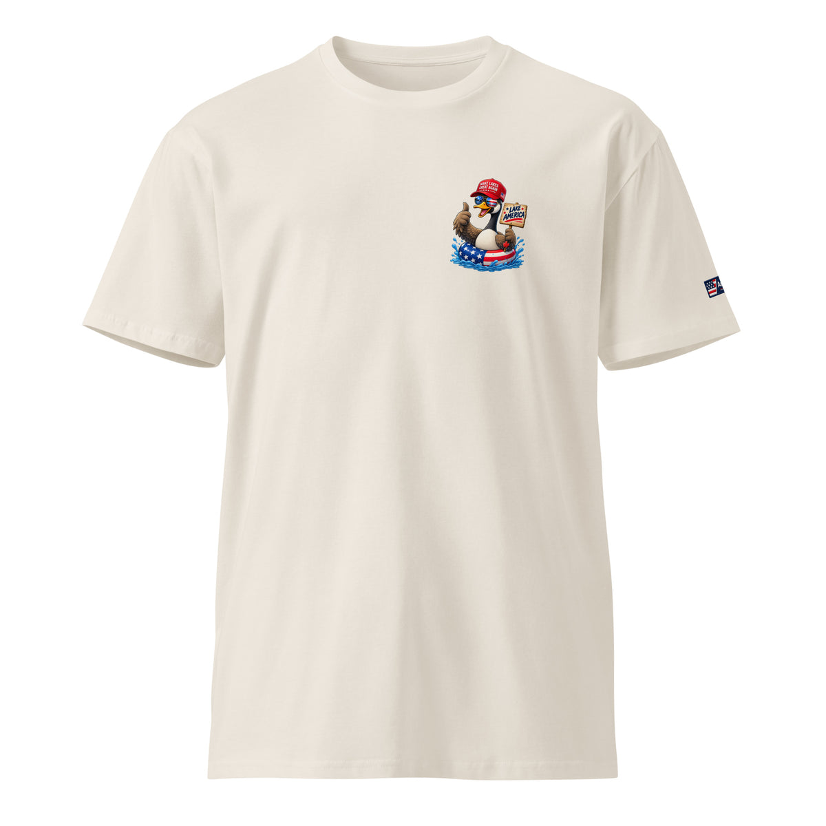 Trump On Jetski Lake America Unisex T-Shirt Premium | Americish
