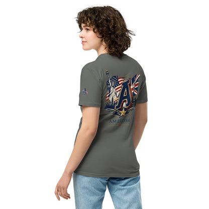 Brit by Birth American by Choice Unisex Premium T-Shirt | Americish