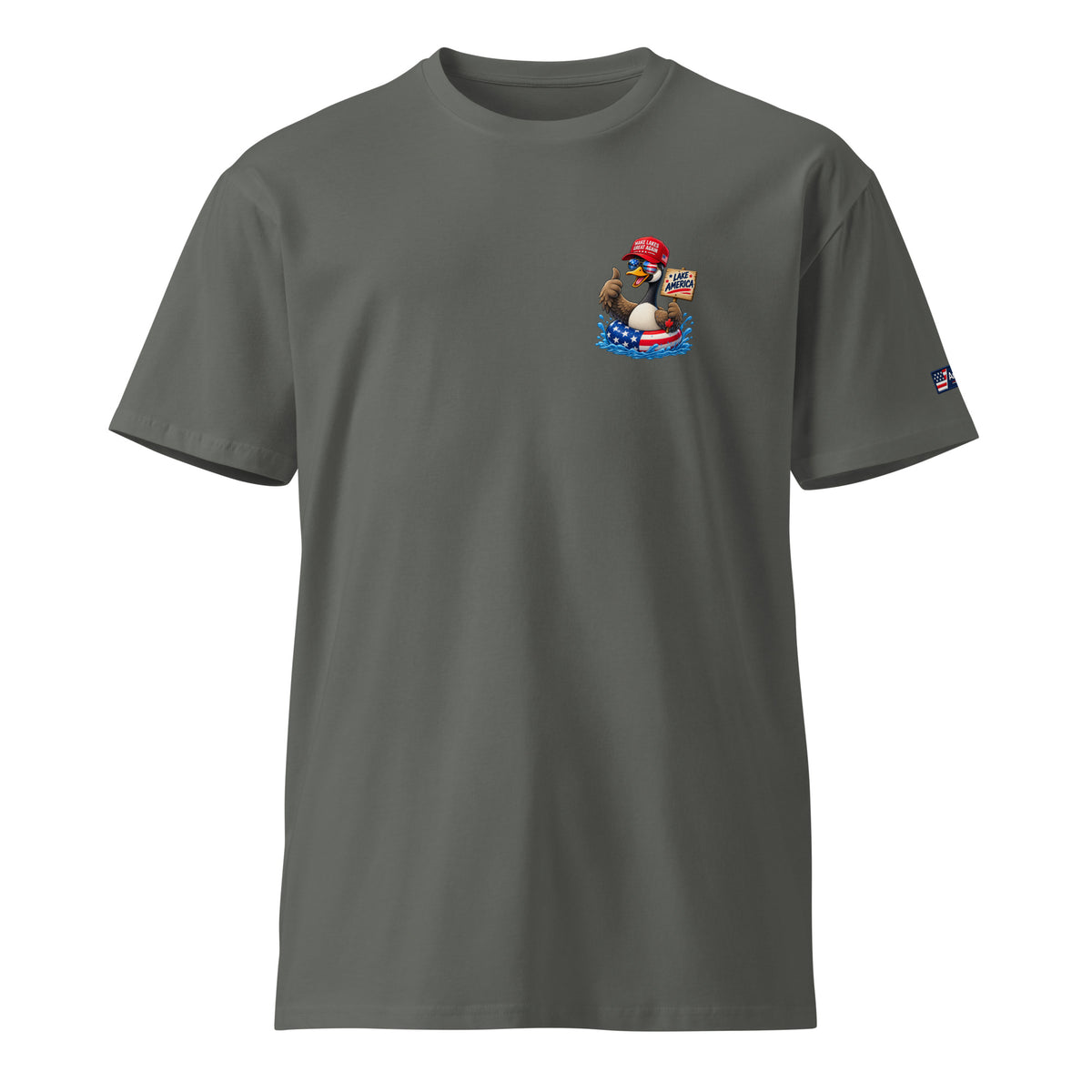 Trump On Jetski Lake America Unisex T-Shirt Premium | Americish