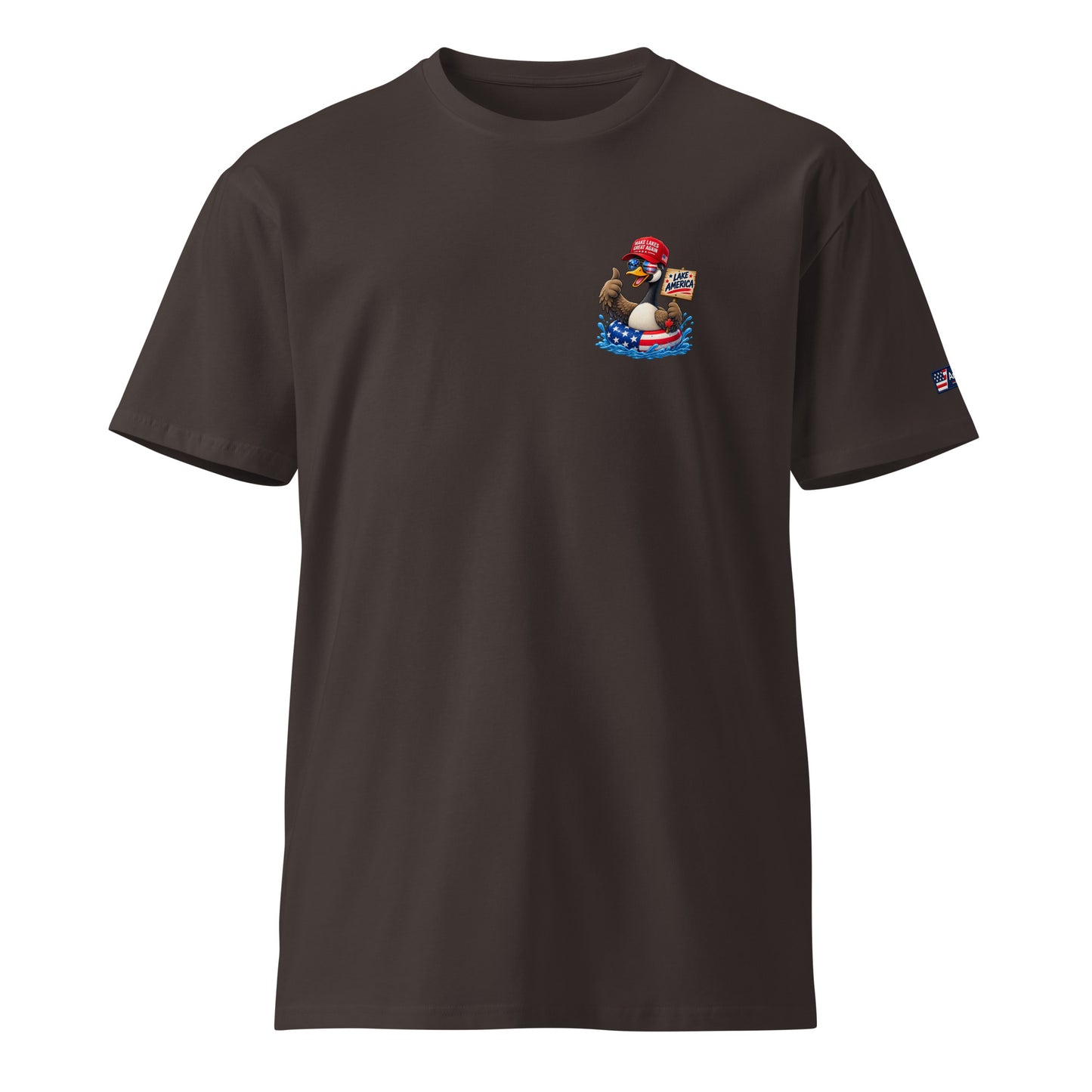 Trump On Jetski Lake America Unisex T-Shirt Premium | Americish