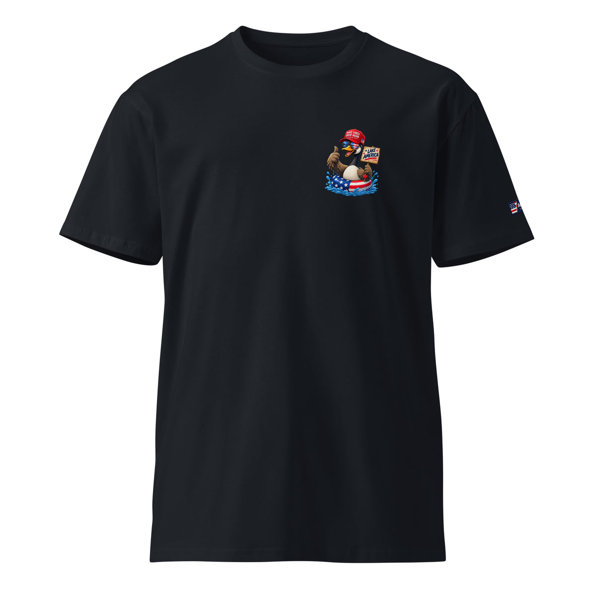 Trump On Jetski Lake America Unisex T-Shirt Premium | Americish