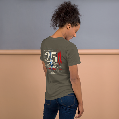 9/11-25 Yrs of Remembrance Unisex t-shirt | Americish