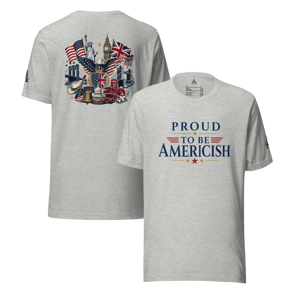 Proud-Americish & Collage Unisex T-shirt | Americish