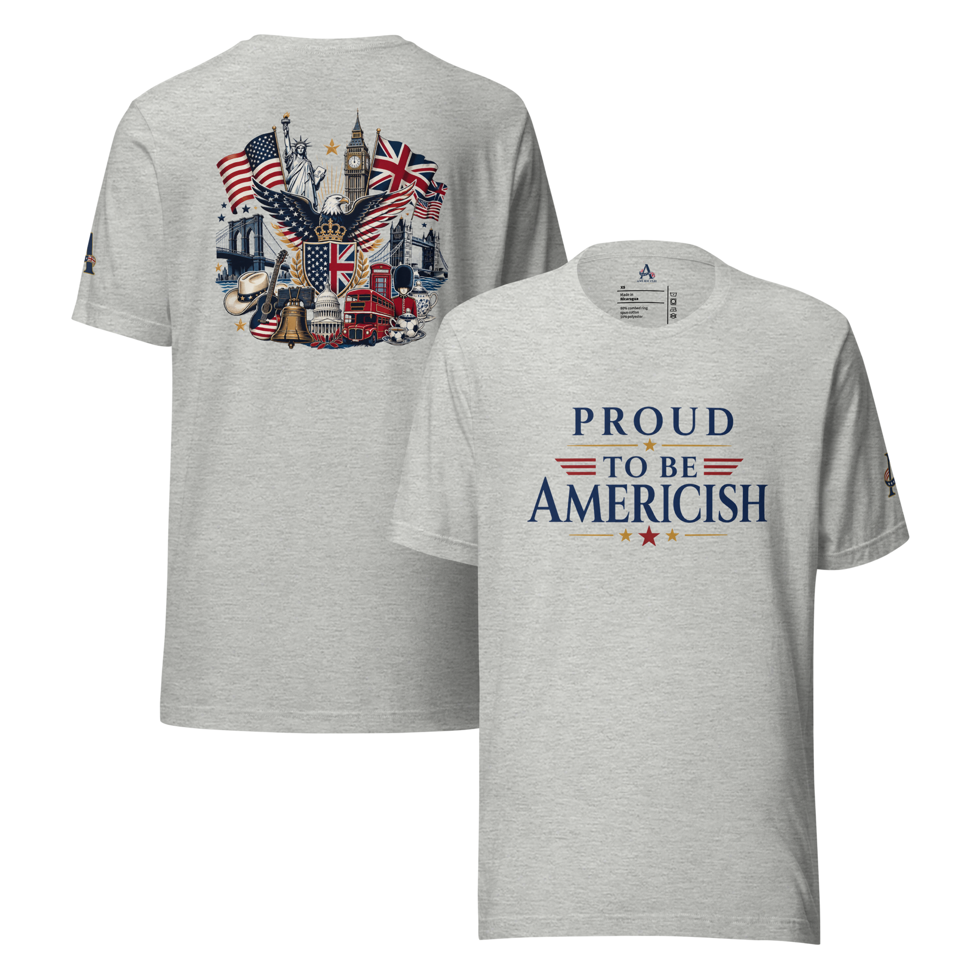Proud-Americish & Collage Unisex T-shirt | Americish
