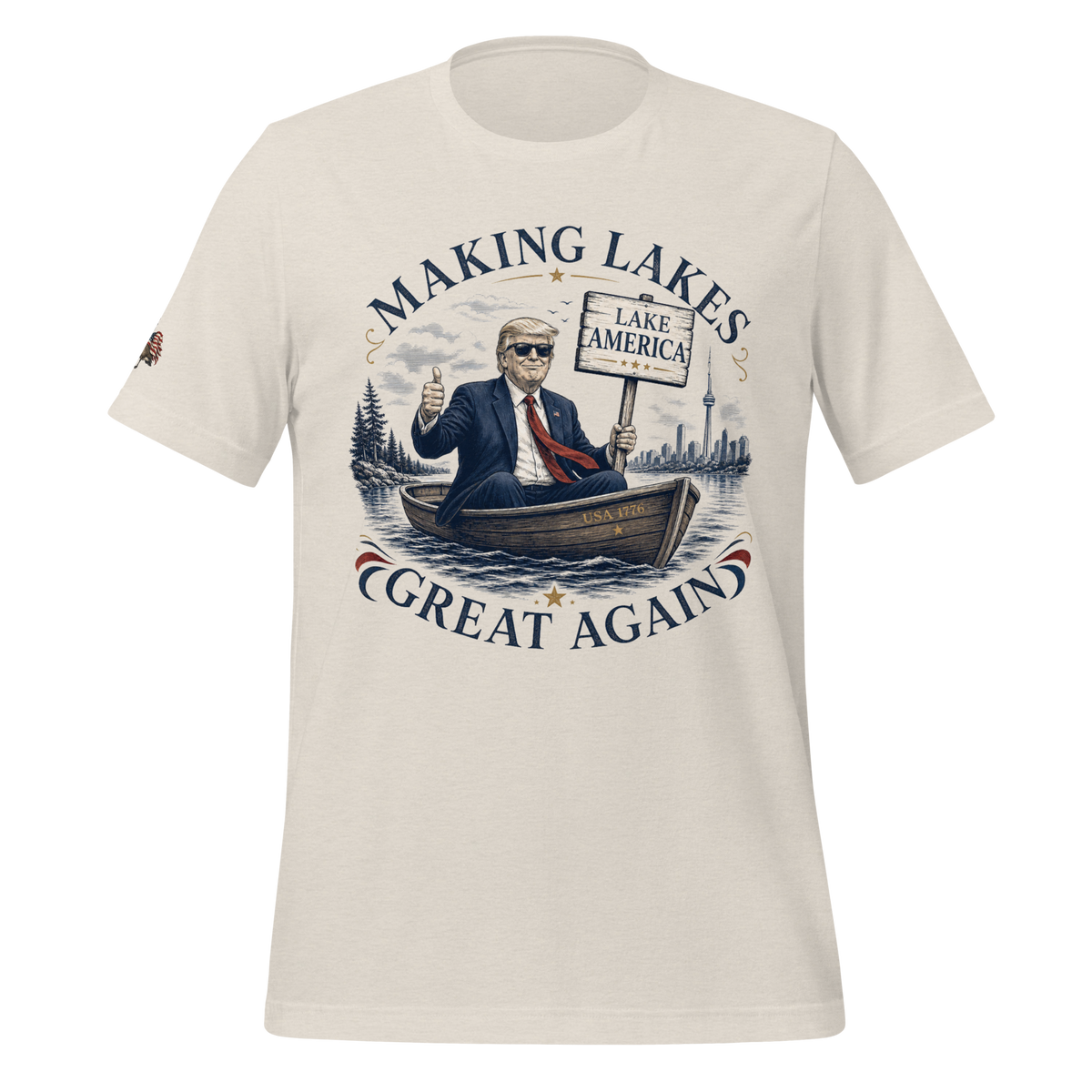 Making Lakes Great Again Trump Boat Unisex T-Shirt | Americish