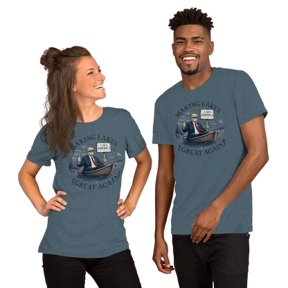 Making Lakes Great Again Trump Boat Unisex T-Shirt | Americish