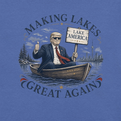 Making Lakes Great Again Trump Boat Unisex T-Shirt | Americish