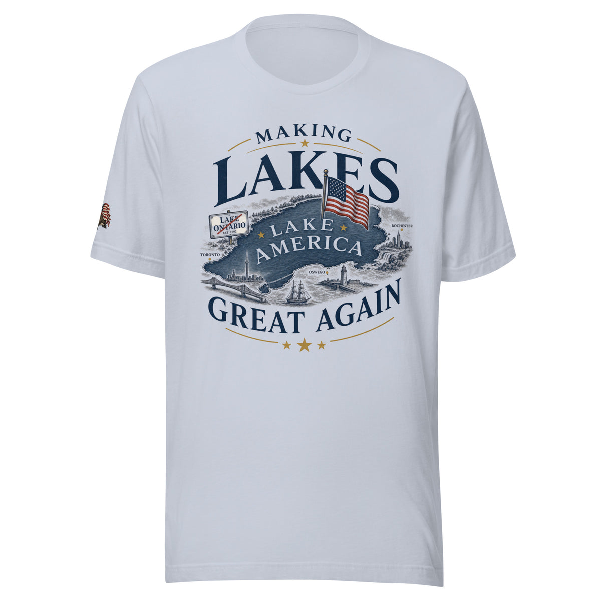 Making Lakes Great Again Map Unisex T-Shirt | Americish