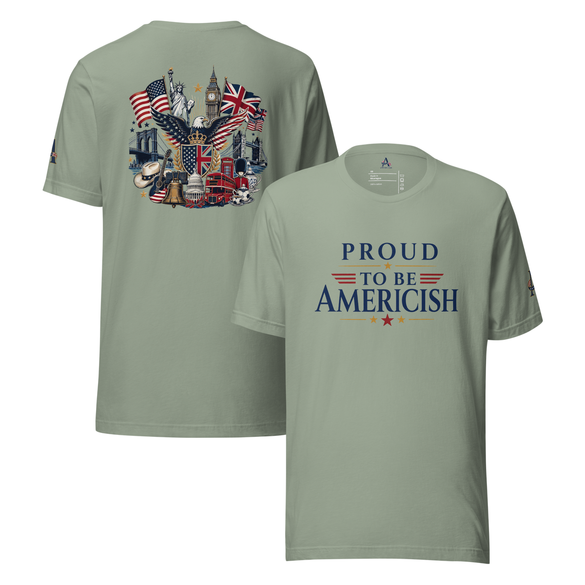 Proud-Americish & Collage Unisex T-shirt | Americish