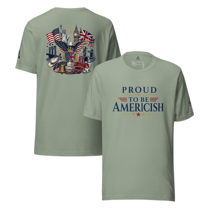 Proud-Americish & Collage Unisex T-shirt | Americish