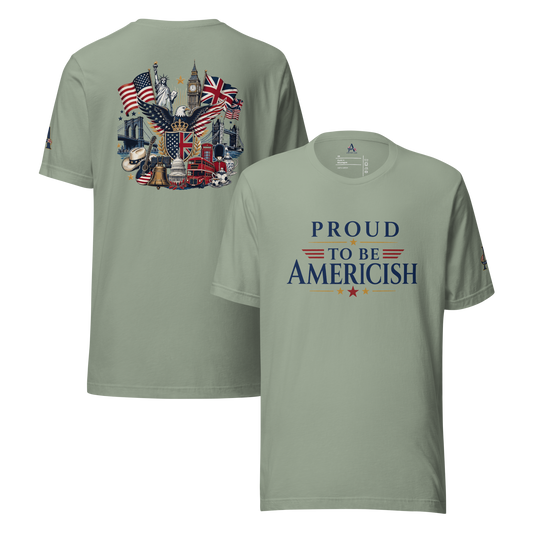 Proud-Americish & Collage Unisex T-shirt | Americish