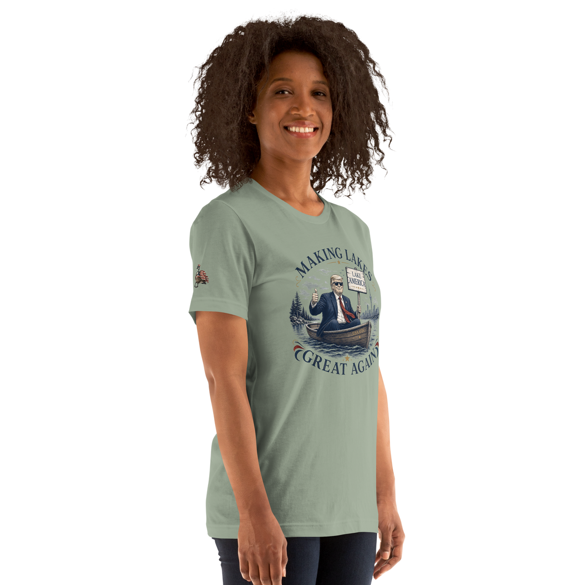Making Lakes Great Again Trump Boat Unisex T-Shirt | Americish