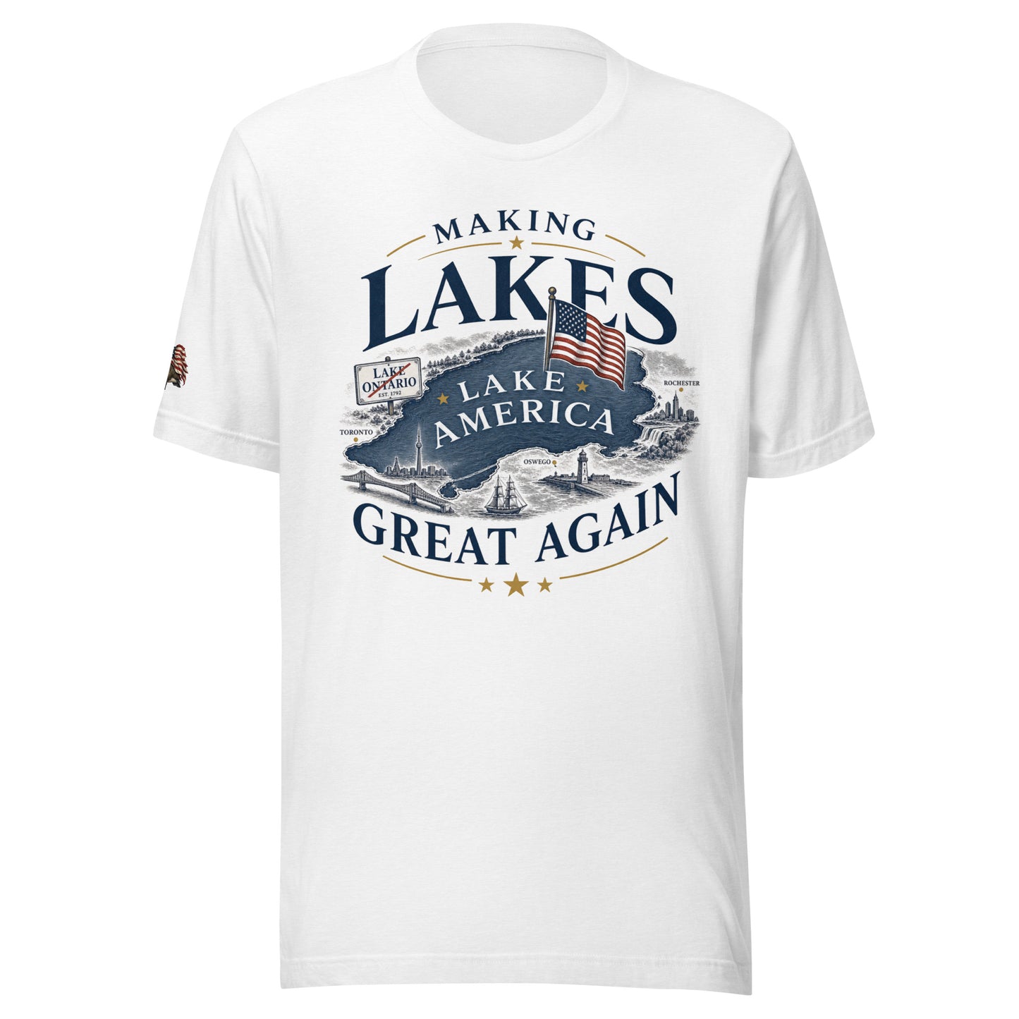 Making Lakes Great Again Map Unisex T-Shirt | Americish