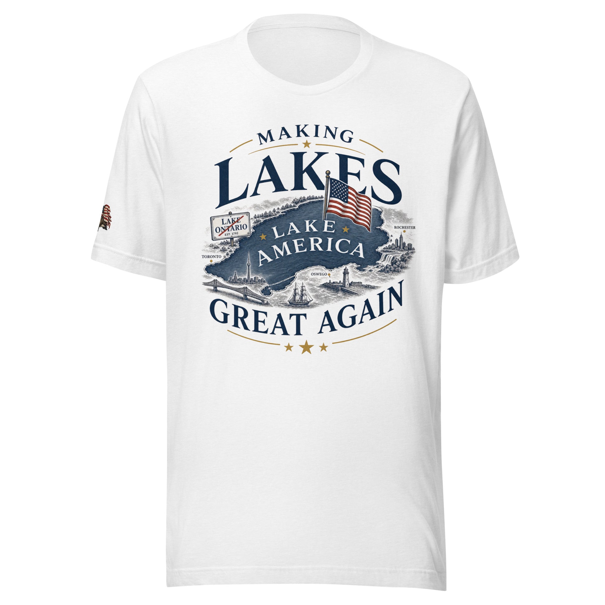 Making Lakes Great Again Map Unisex T-Shirt | Americish