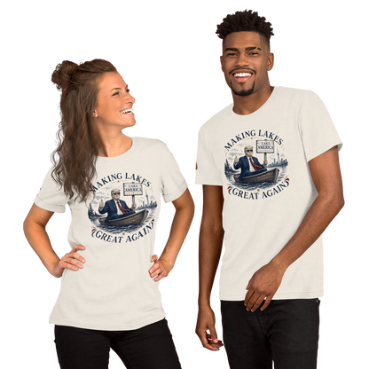 Making Lakes Great Again Trump Boat Unisex T-Shirt | Americish