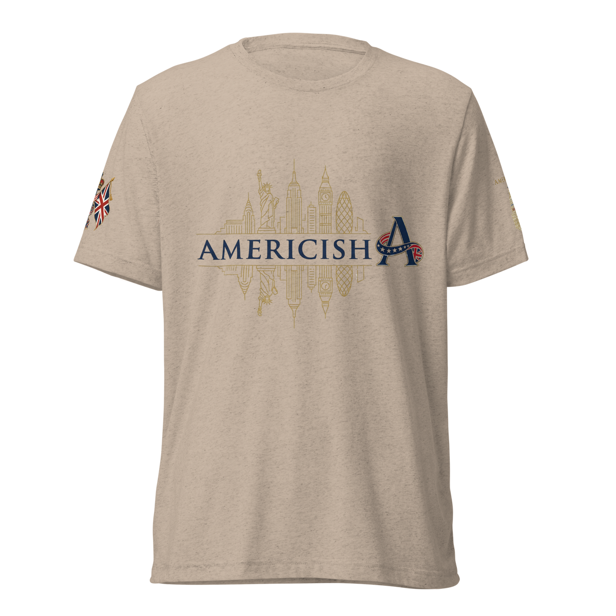 Americish Gold Skylines -Short sleeve t-shirt | Americish