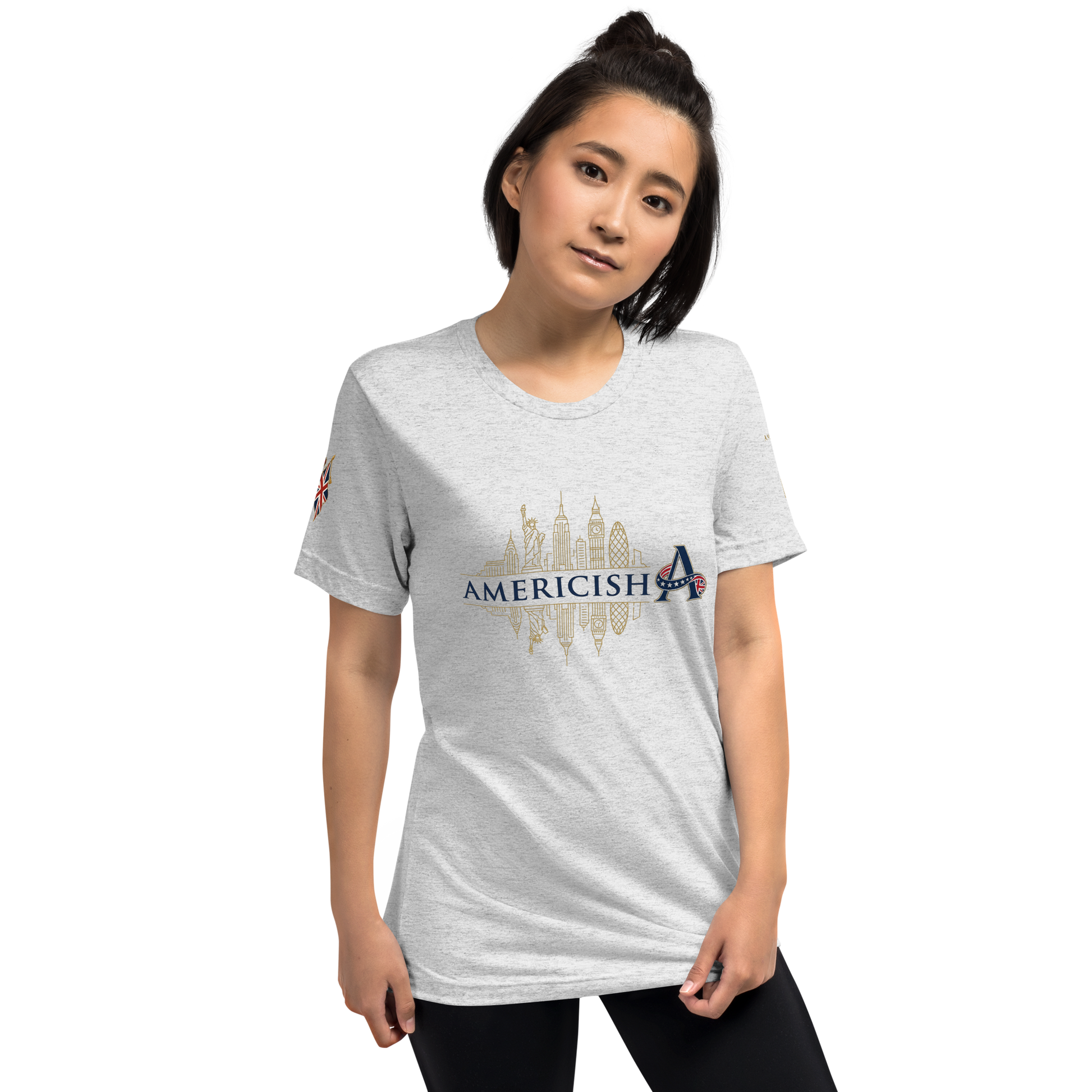 Americish Gold Skylines -Short sleeve t-shirt | Americish